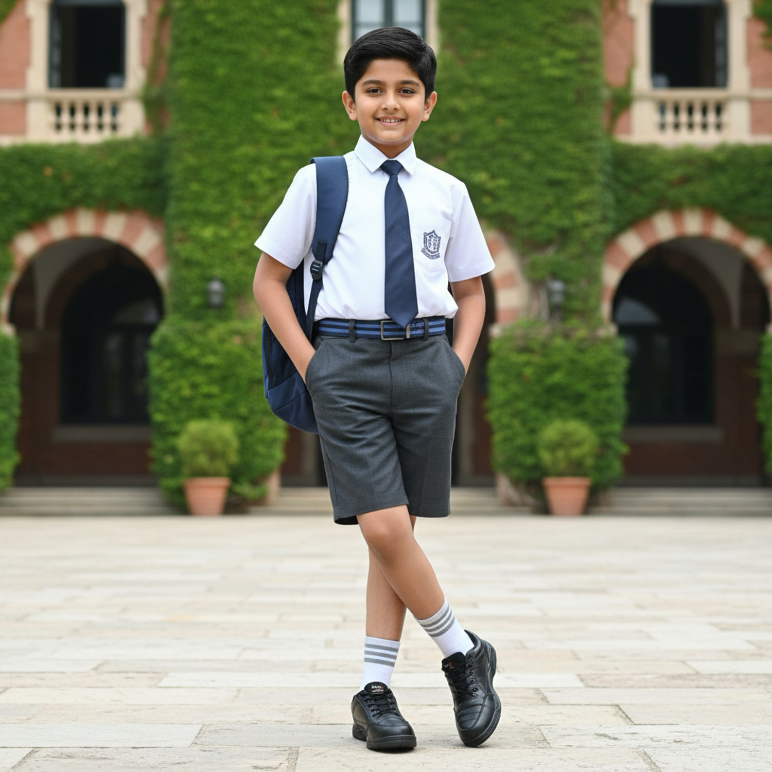 Image of action Boys & Girls Lace School Shoes