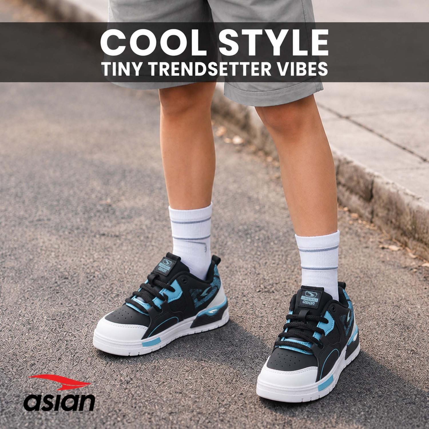 Image of asian Boys & Girls Lace Sneakers