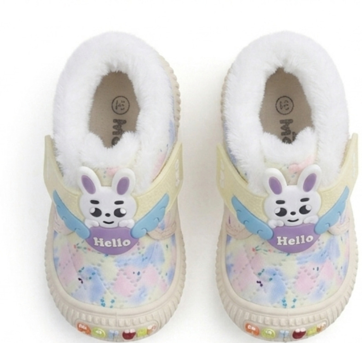 Image of HOOH - Now comfort in fashion Velcro Chu Chu Shoes For Girls (White, 18-24 Months)