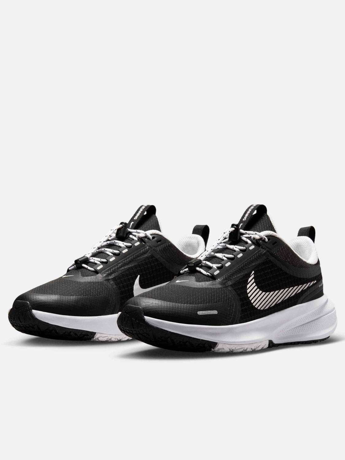 NIKE Boys & Girls Black Drawstring Running Shoes - Image 1