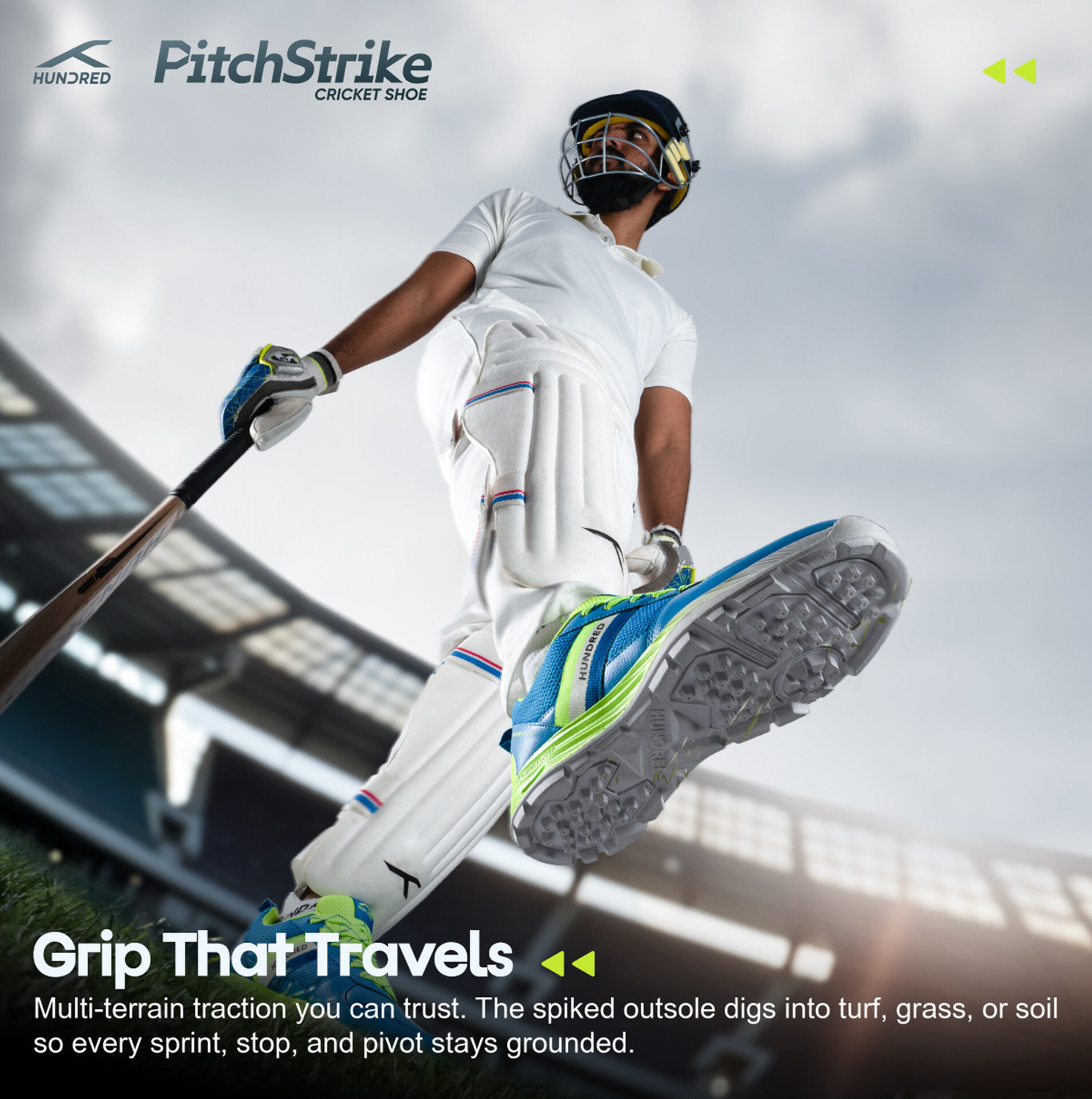 Image of Hundred Boys & Girls Lace Cricket Shoes