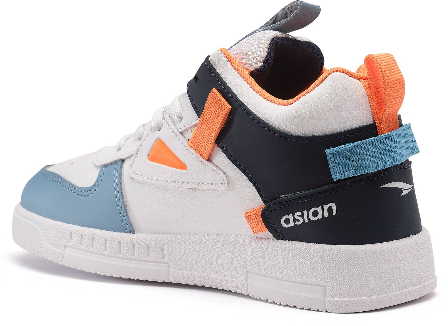 Asian Boys White Lace Sneakers - Image 2