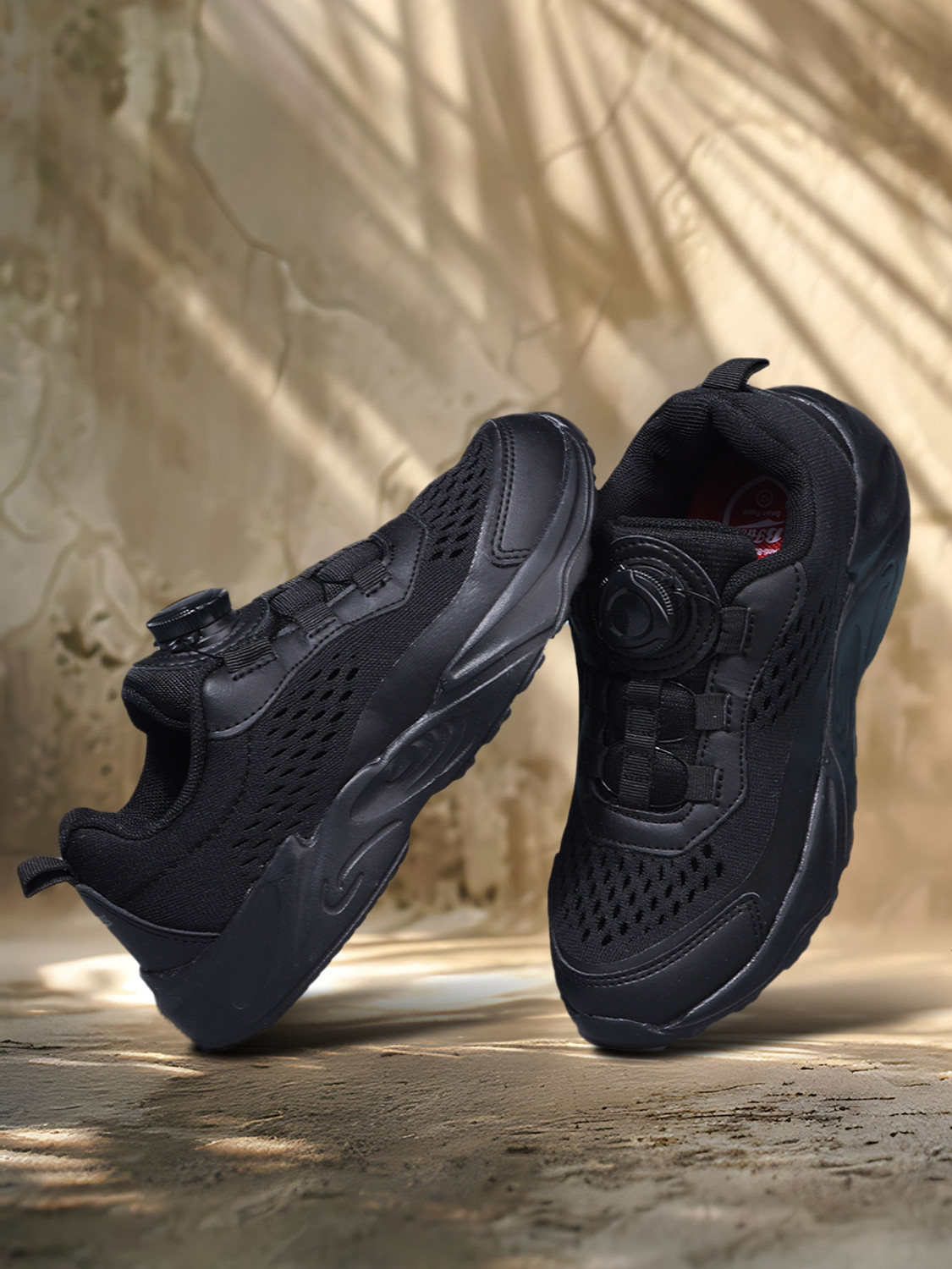 Image of Bata Slip on Running Shoes For Boys (Black, 7-8 Years)