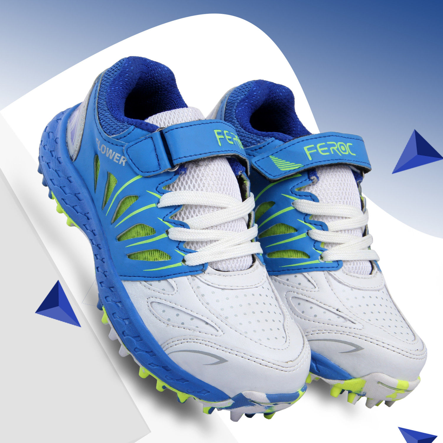 Image of FEROC Boys Lace Cricket Shoes