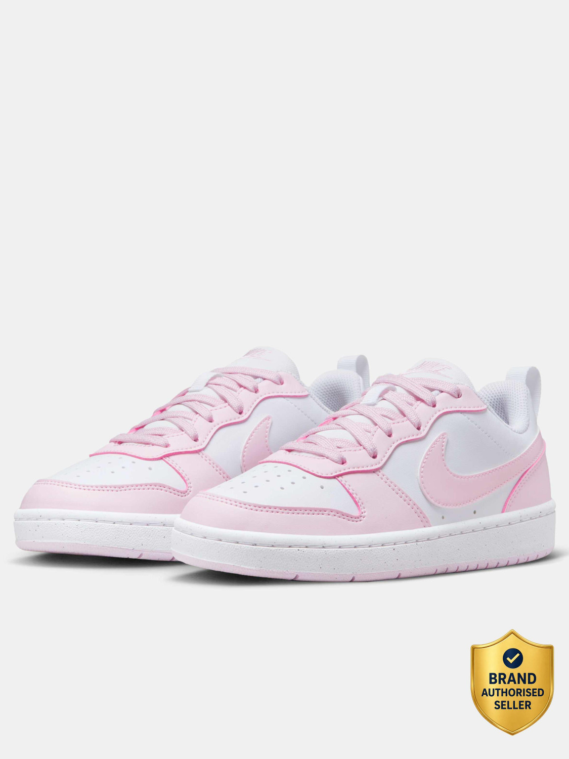 Image of NIKE Court Borough Low Recraft Boys & Girls Lace Sneakers