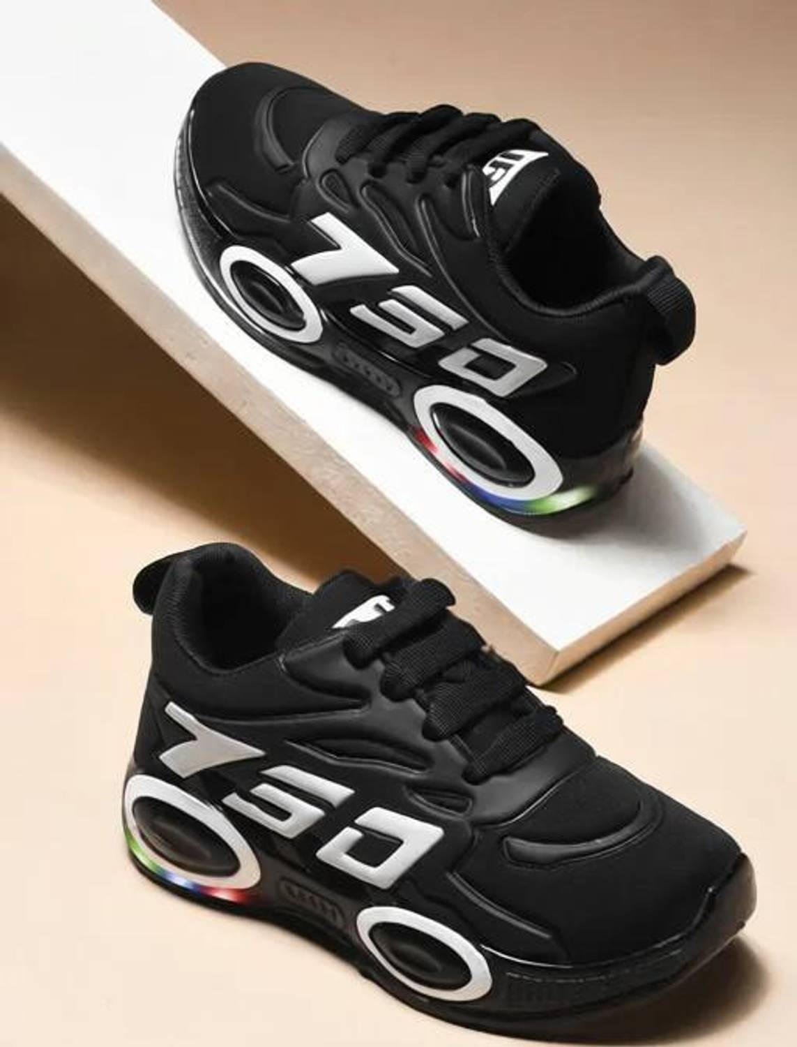 amaezo Boys & Girls Lace Running Shoes