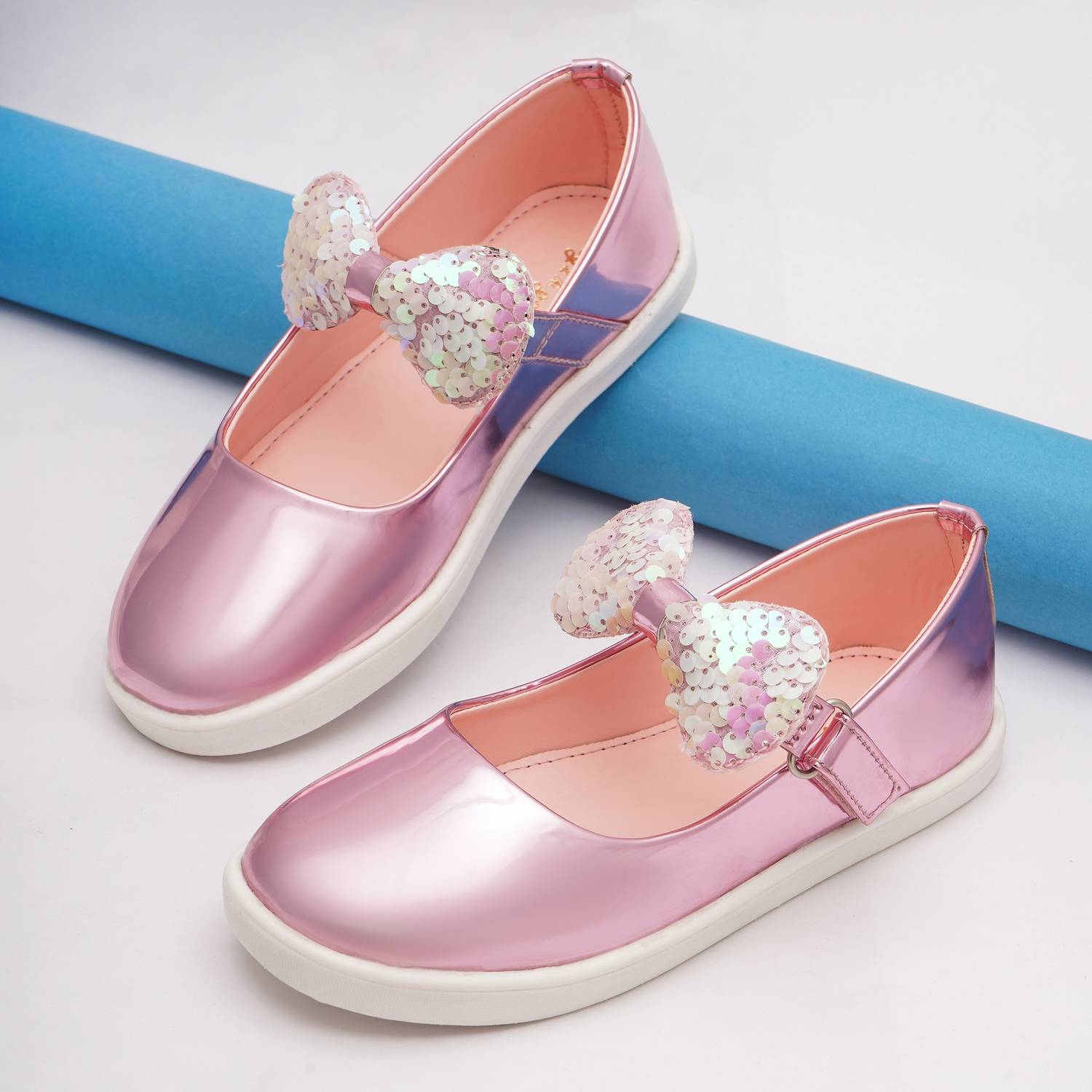 BOYZ N GALZ Girls Velcro Ballerinas