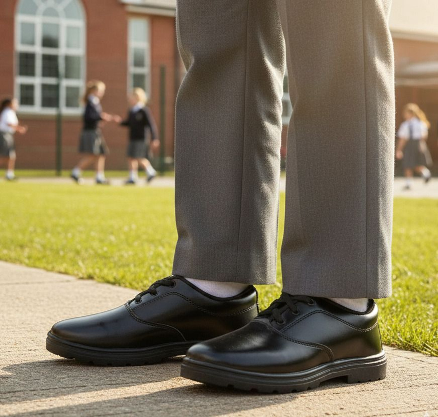Image of Shoegears Boys Lace School Shoes