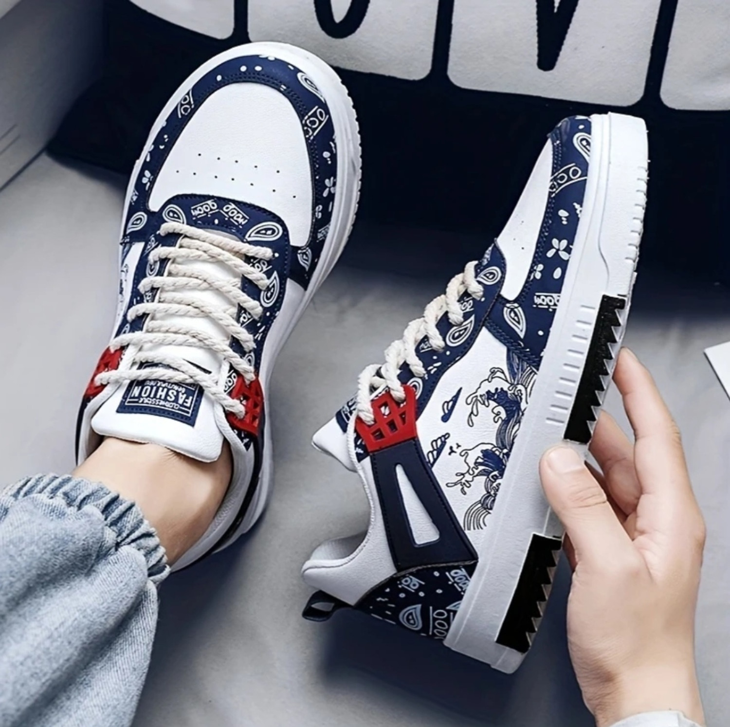 Image of Duckeyes Boys Lace Sneakers