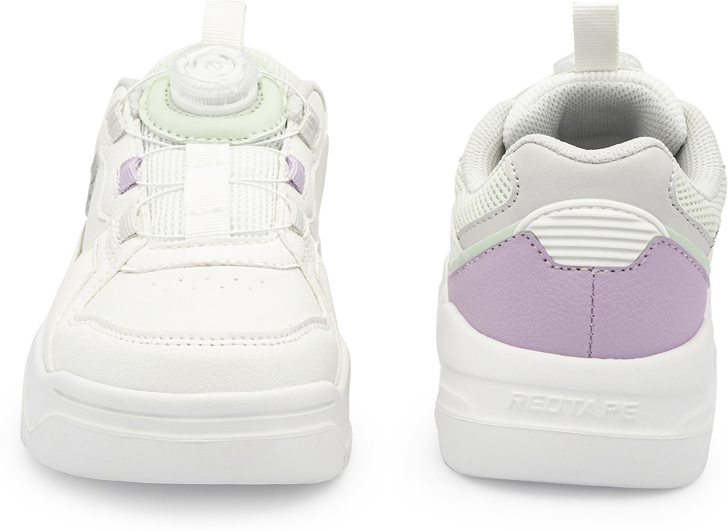 Image of RED TAPE Drawstring Sneakers For Boys & Girls (White, 9-10 Years)
