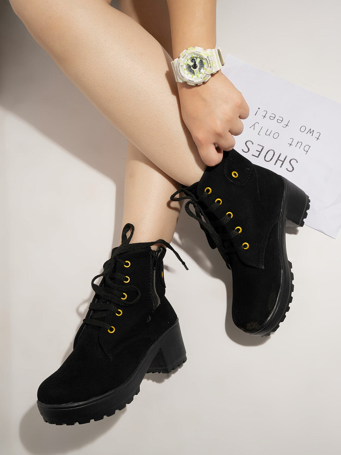 Image of Stylestry Girls Lace Casual Boots