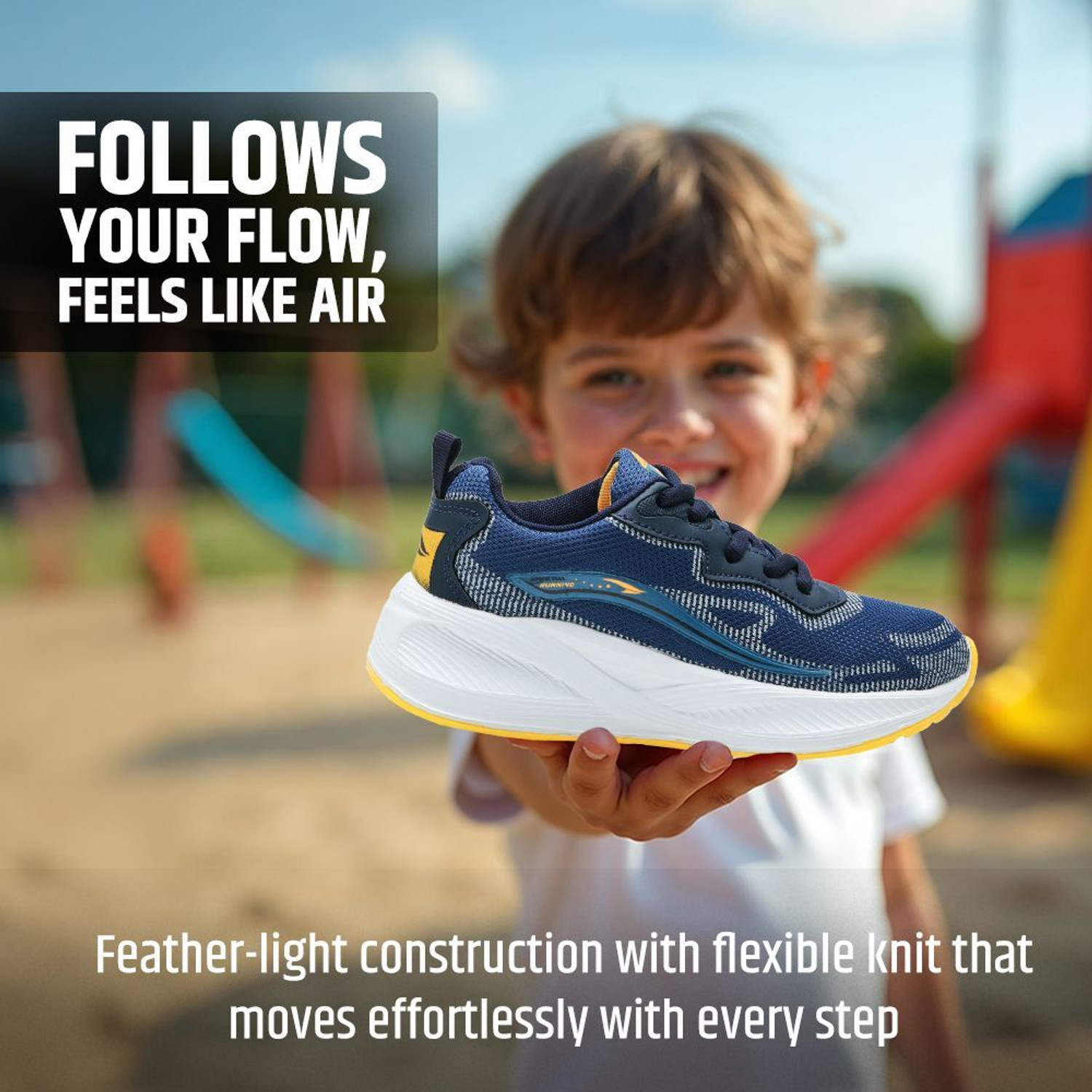 Image of asian Boys Lace Running Shoes