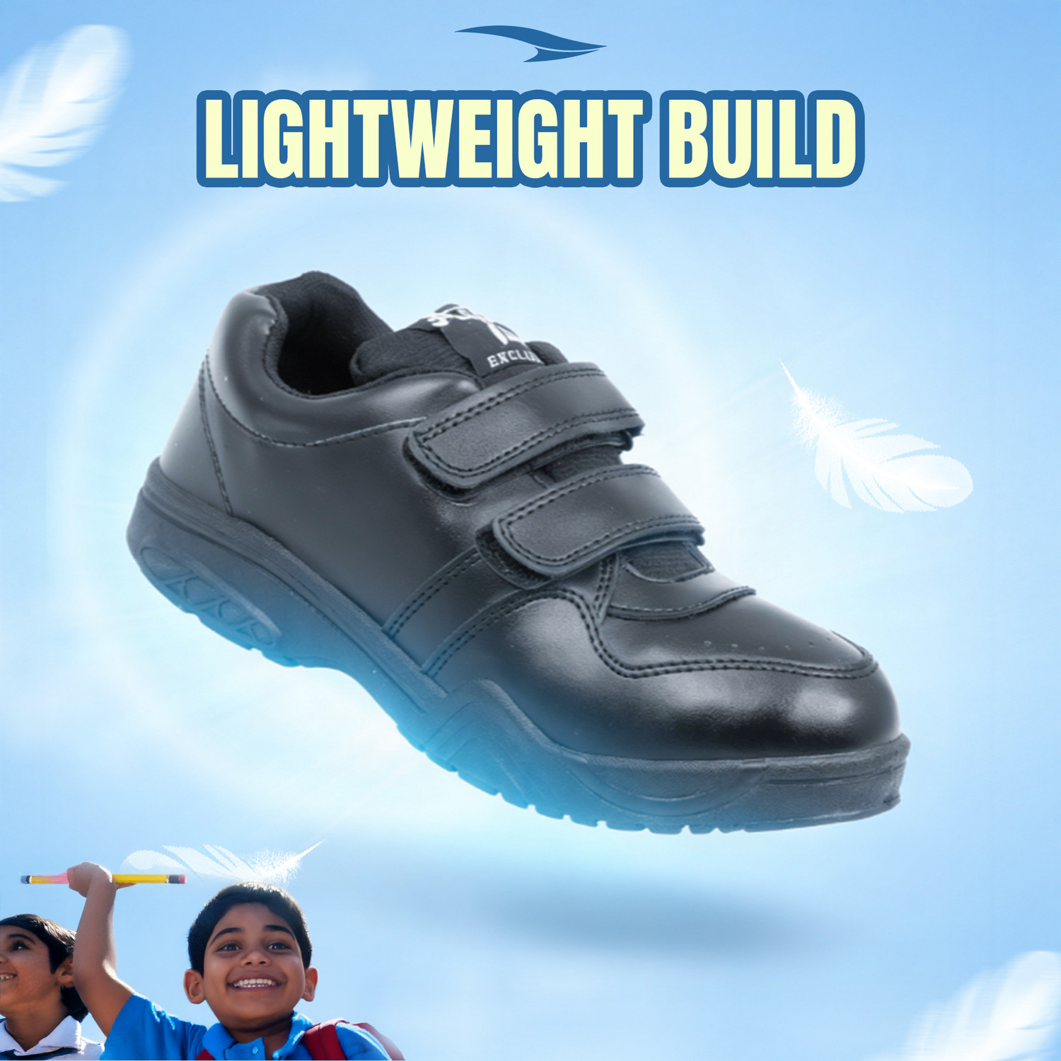 Image of asian Boys & Girls Lace School Shoes