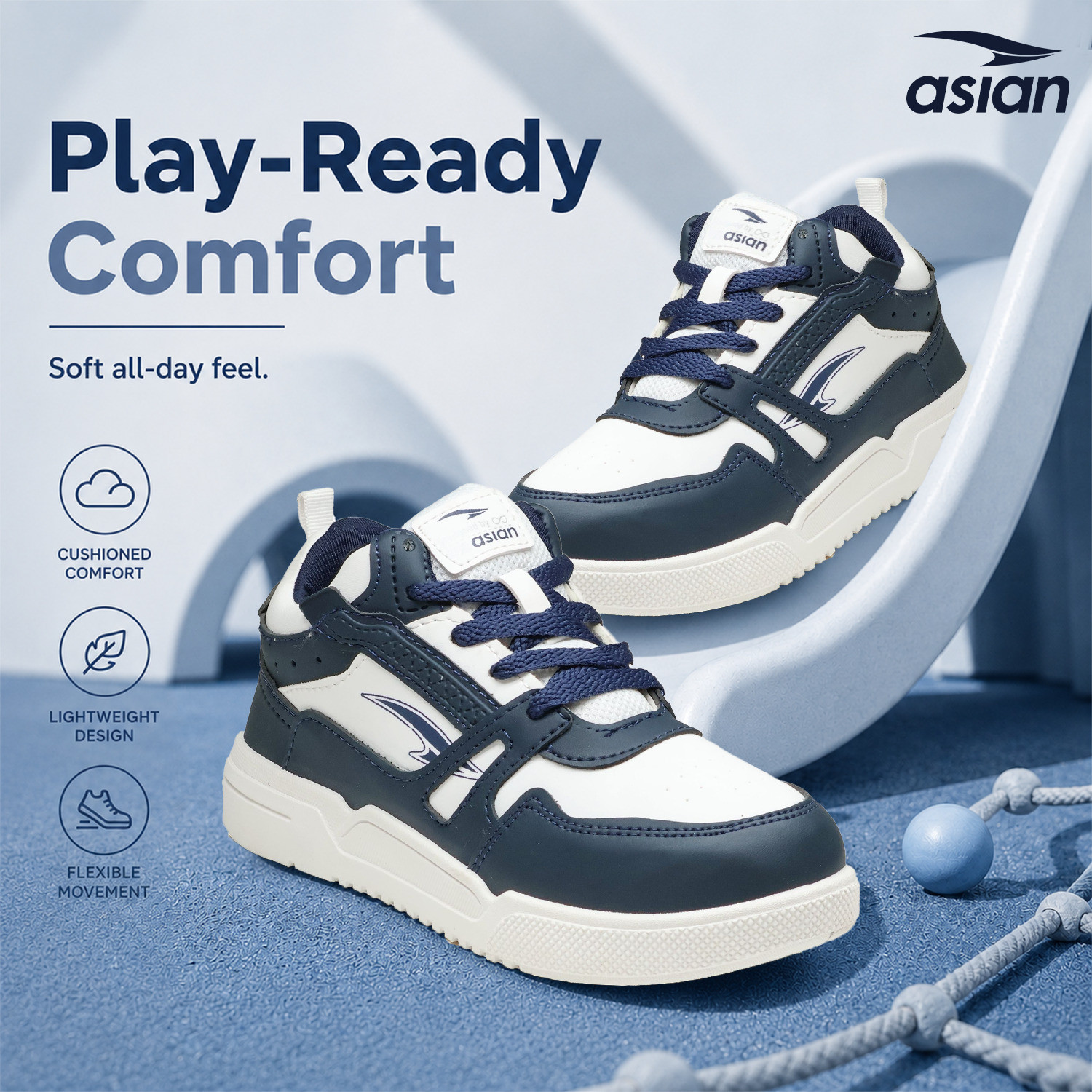 Image of asian Boys Lace Sneakers