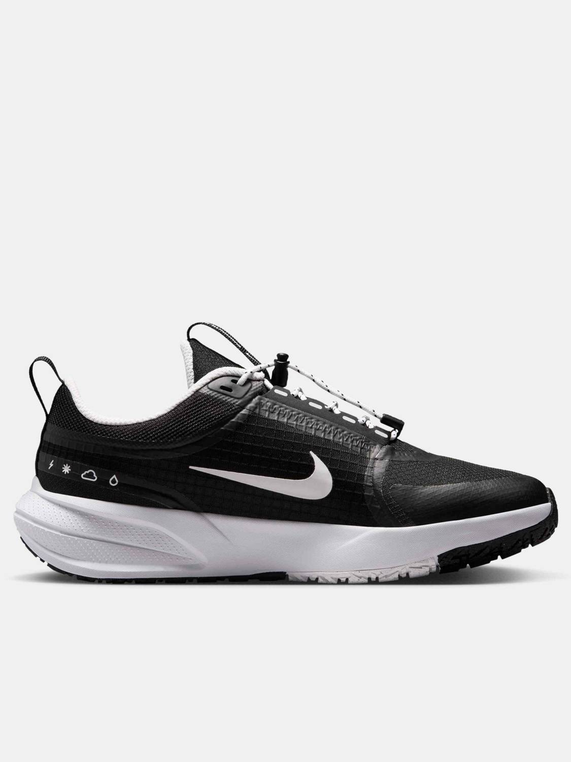 NIKE Boys & Girls Black Drawstring Running Shoes - Image 3