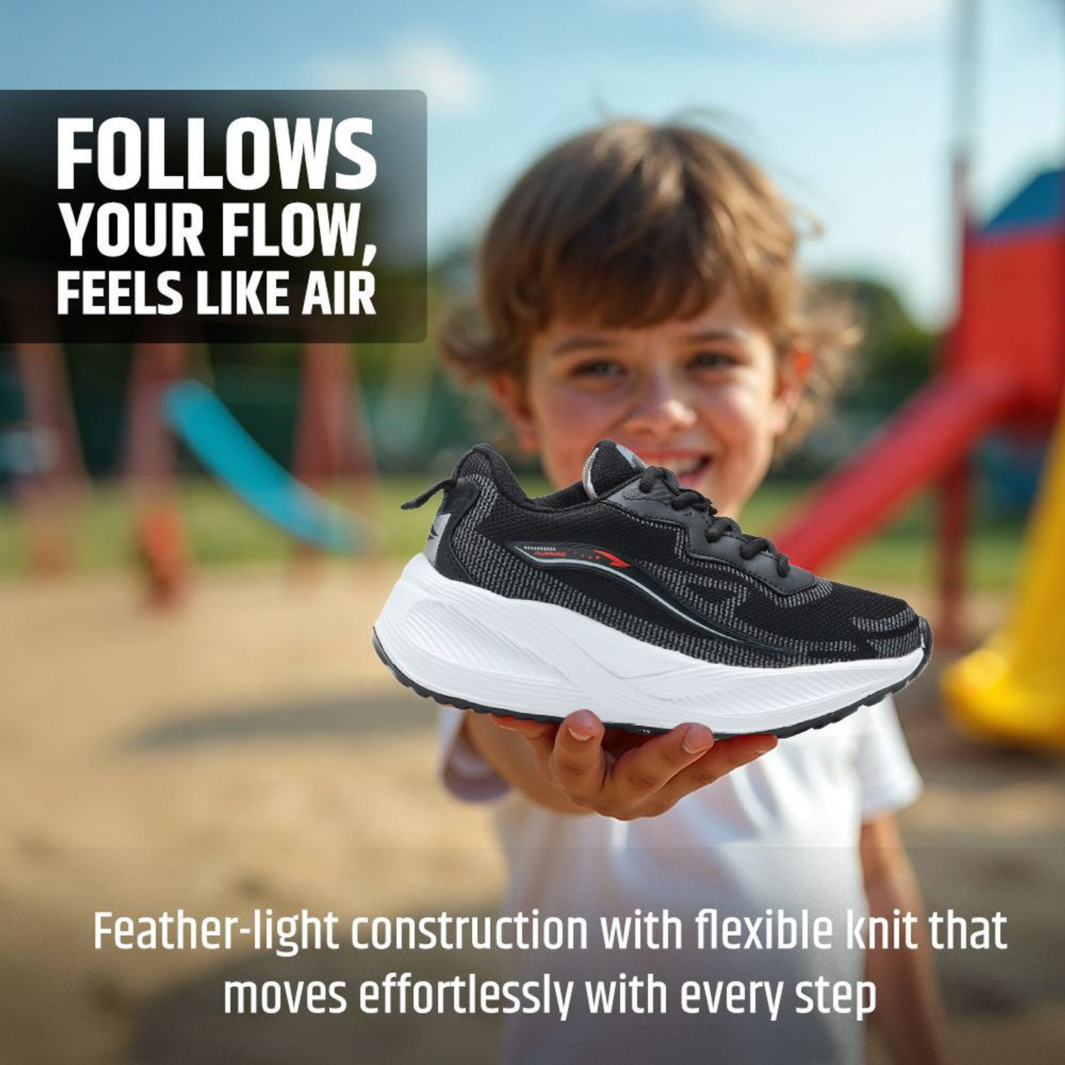 Image of asian Boys Lace Running Shoes