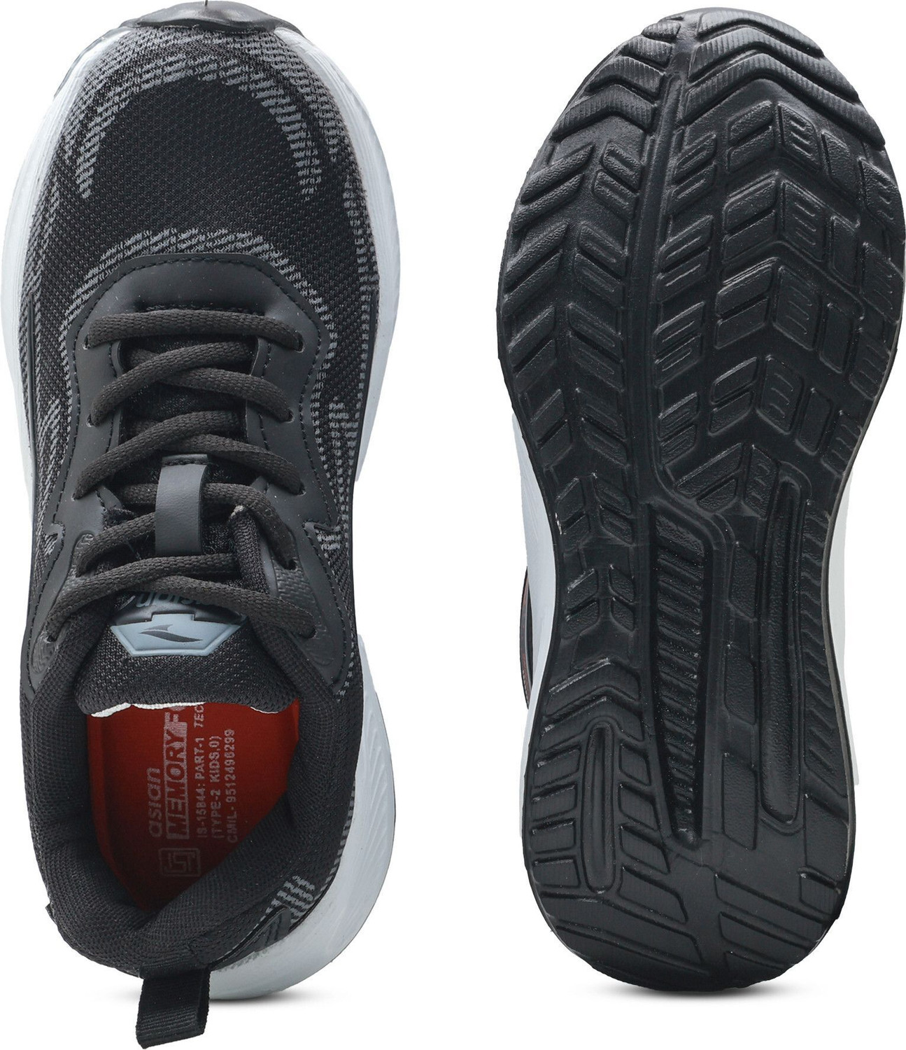 Image of asian Boys Lace Running Shoes