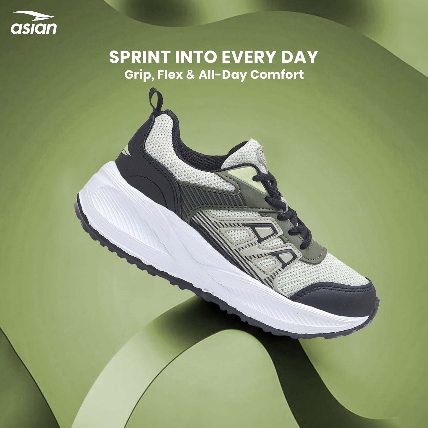 Image of asian Boys & Girls Lace Running Shoes