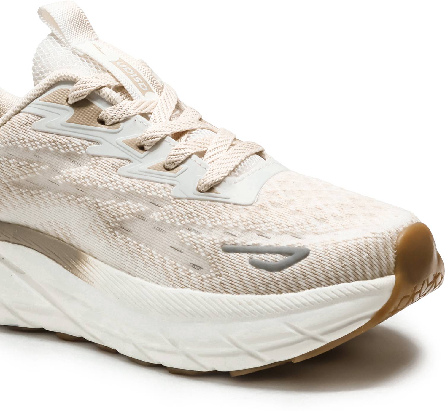 Asian Boys Beige Lace Running Shoes - Image 4