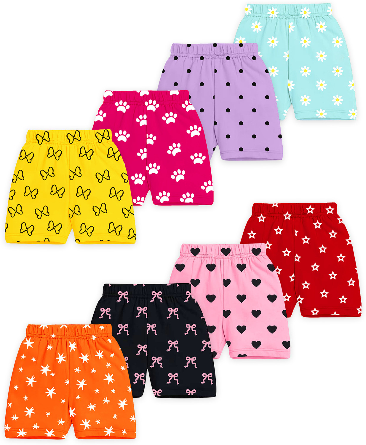 Image of Kuchipoo Short For Girls Casual Printed Cotton Blend
