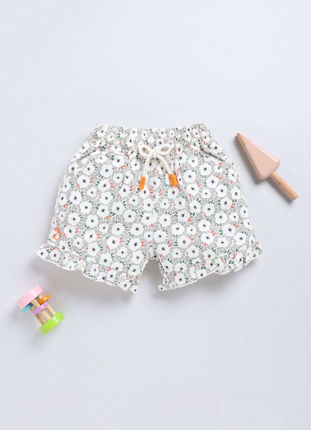 BISKID Short For Girls Casual Printed Pure Cotton