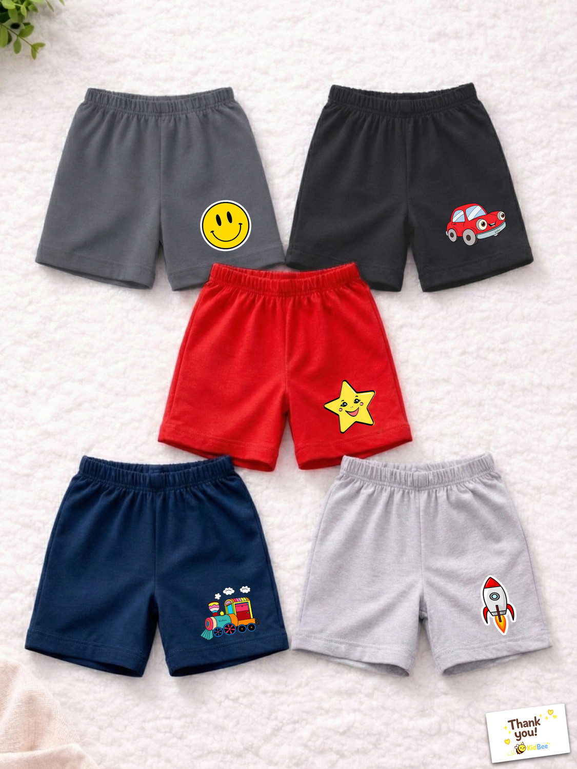 Image of KidBee Short For Boys & Girls Casual Printed Cotton Blend