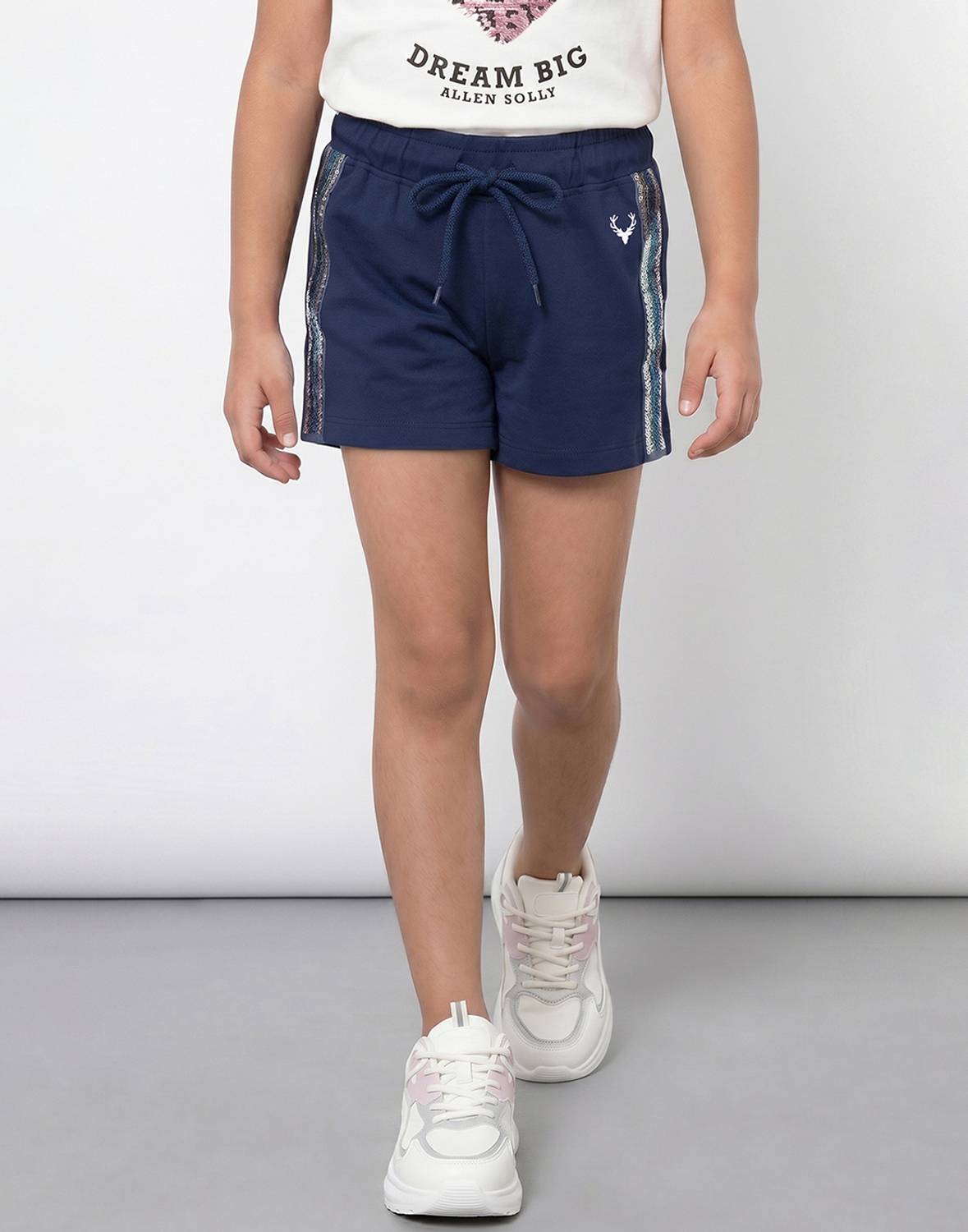 Allen Solly Short For Girls Casual Solid Polycotton