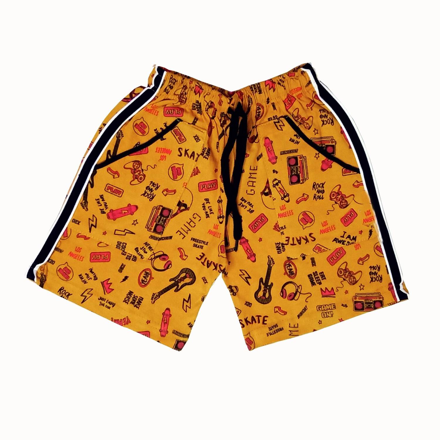 ATLANS Short For Boys & Girls Casual Printed Cotton Blend