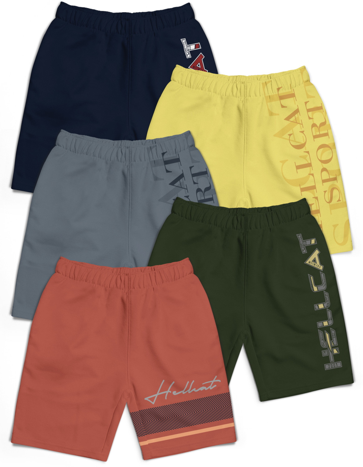 Image of Hellcat Short For Boys Casual Printed Cotton Blend