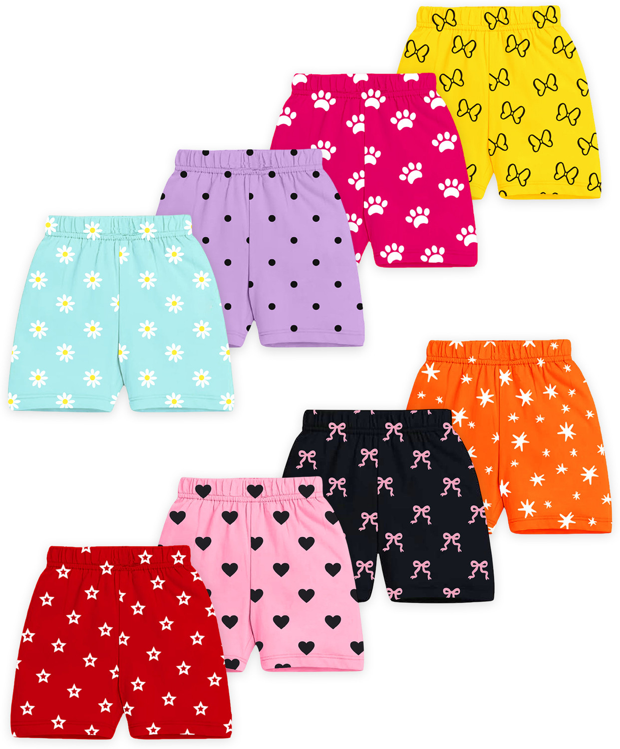 Image of Kuchipoo Short For Girls Casual Printed Cotton Blend