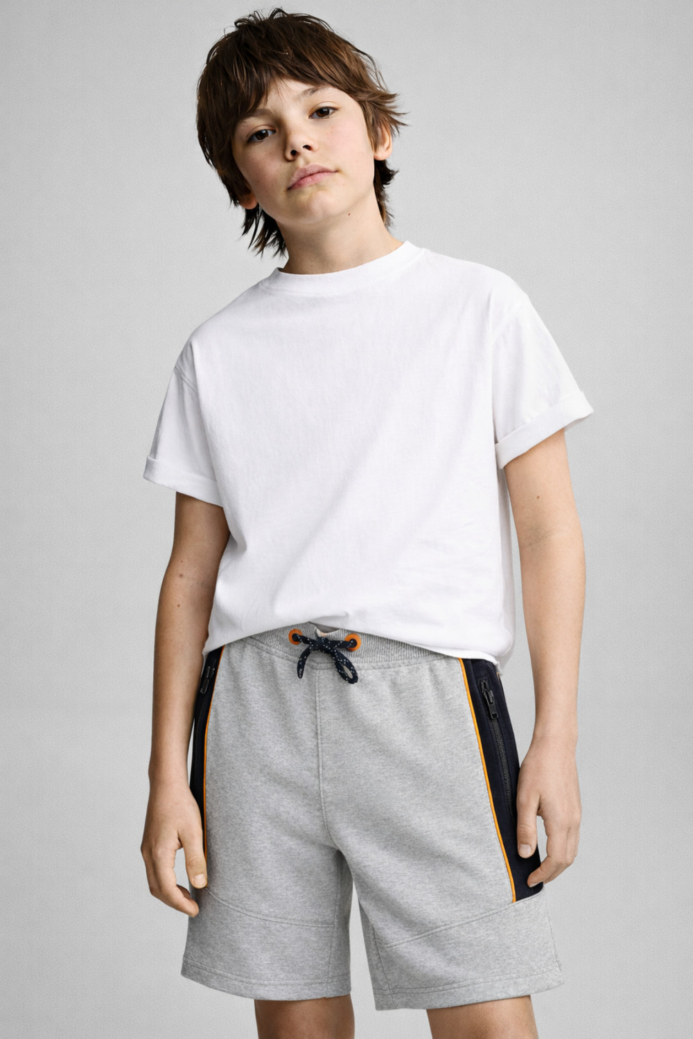 Image of Alan Jones Short For Boys Casual Colorblock Polycotton