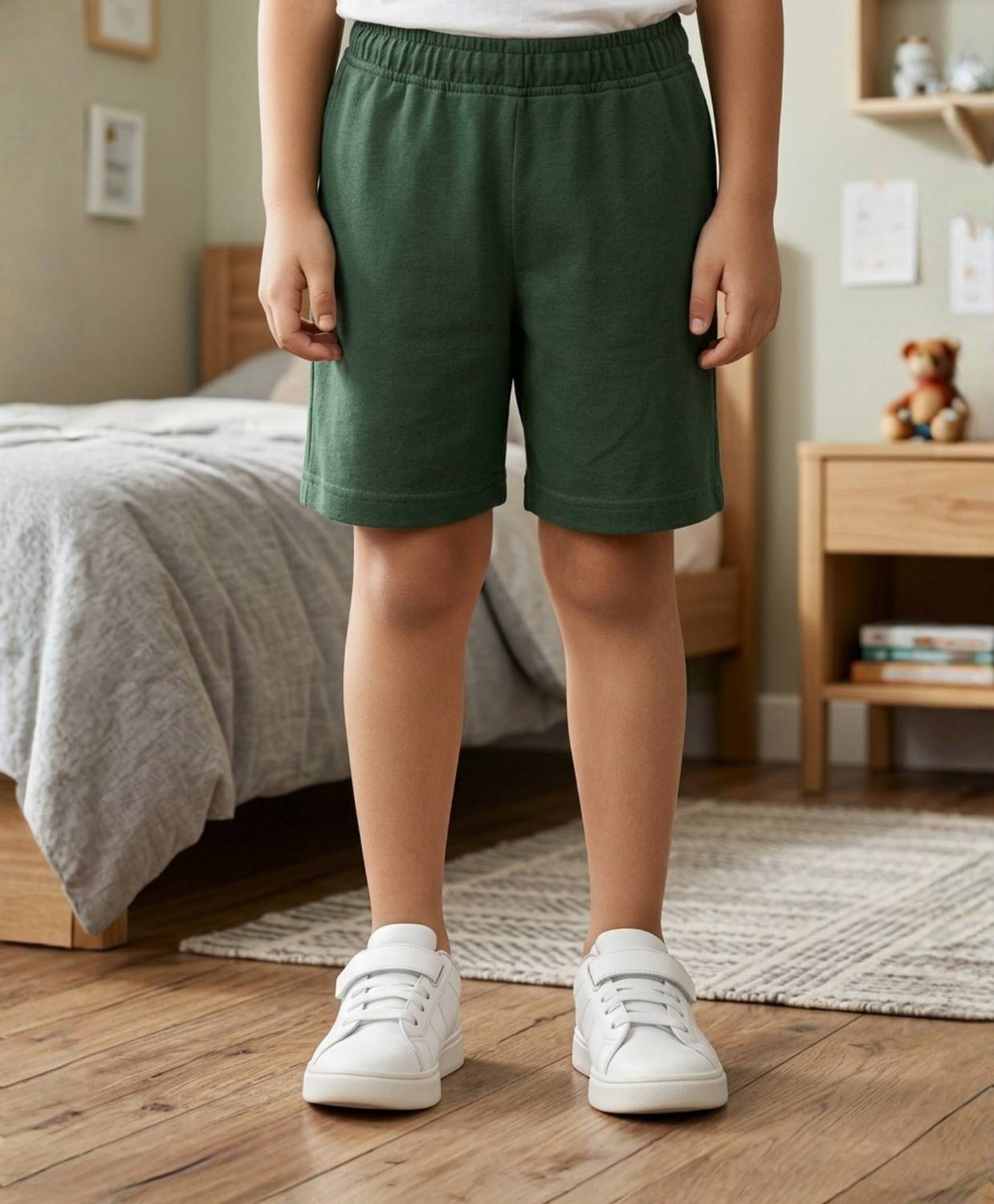 Anthrilodesign Short For Boys Casual Solid Cotton Blend