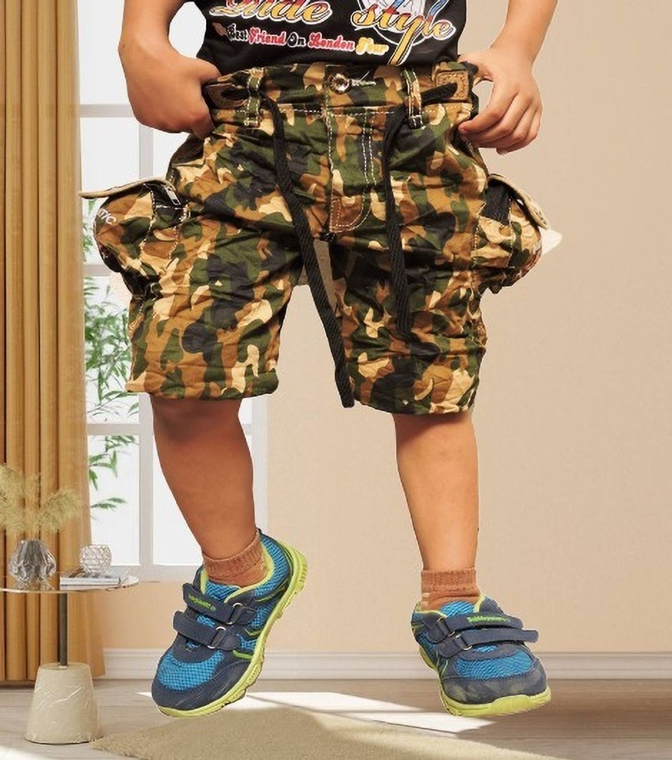 AD & AV Short For Boys Casual Printed Cotton Blend