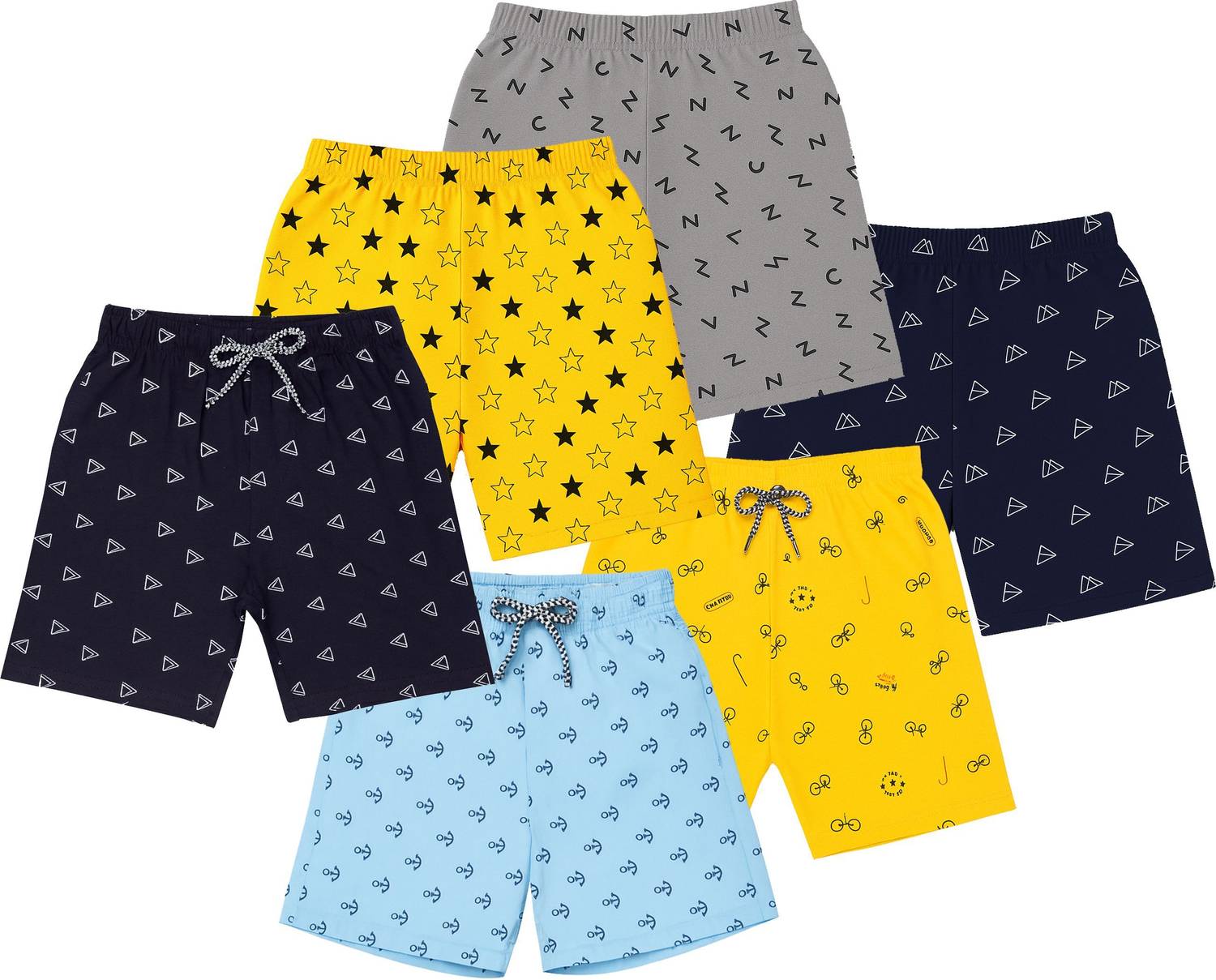 ACCOLENT Short For Boys Casual Printed Pure Cotton