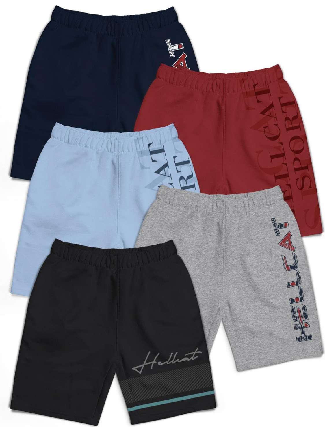 Image of Hellcat Short For Boys Casual Printed Cotton Blend