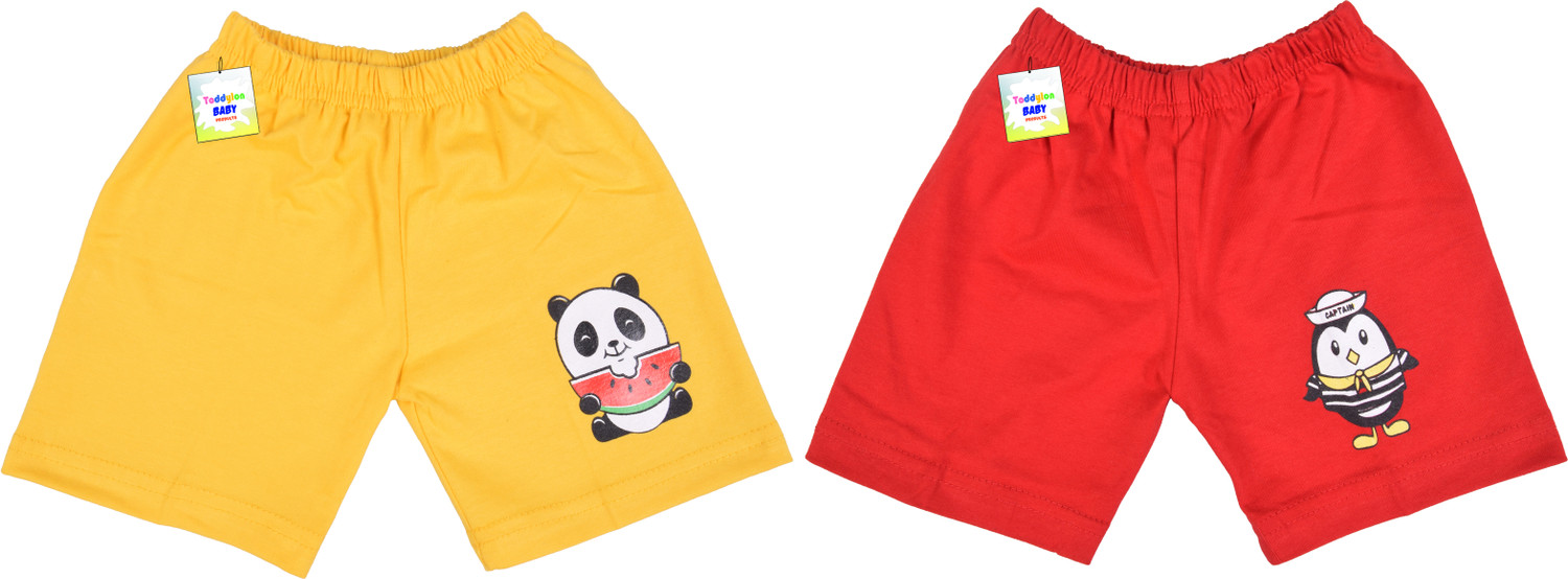 Image of Toddylon Short For Baby Boys & Baby Girls Casual Printed Cotton Blend