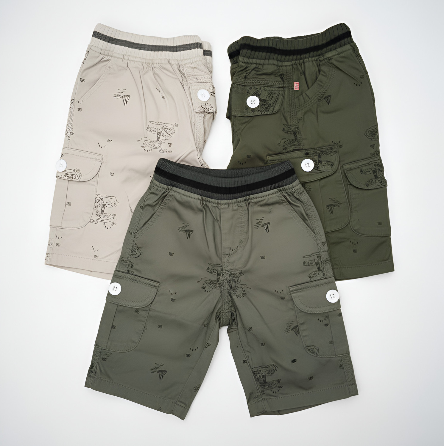 Image of Softbound Short For Boys Casual Printed Cotton Blend