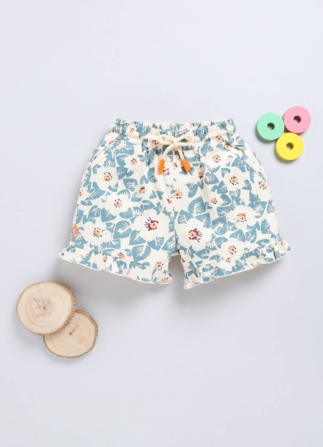 BISKID Short For Girls Casual Printed Pure Cotton