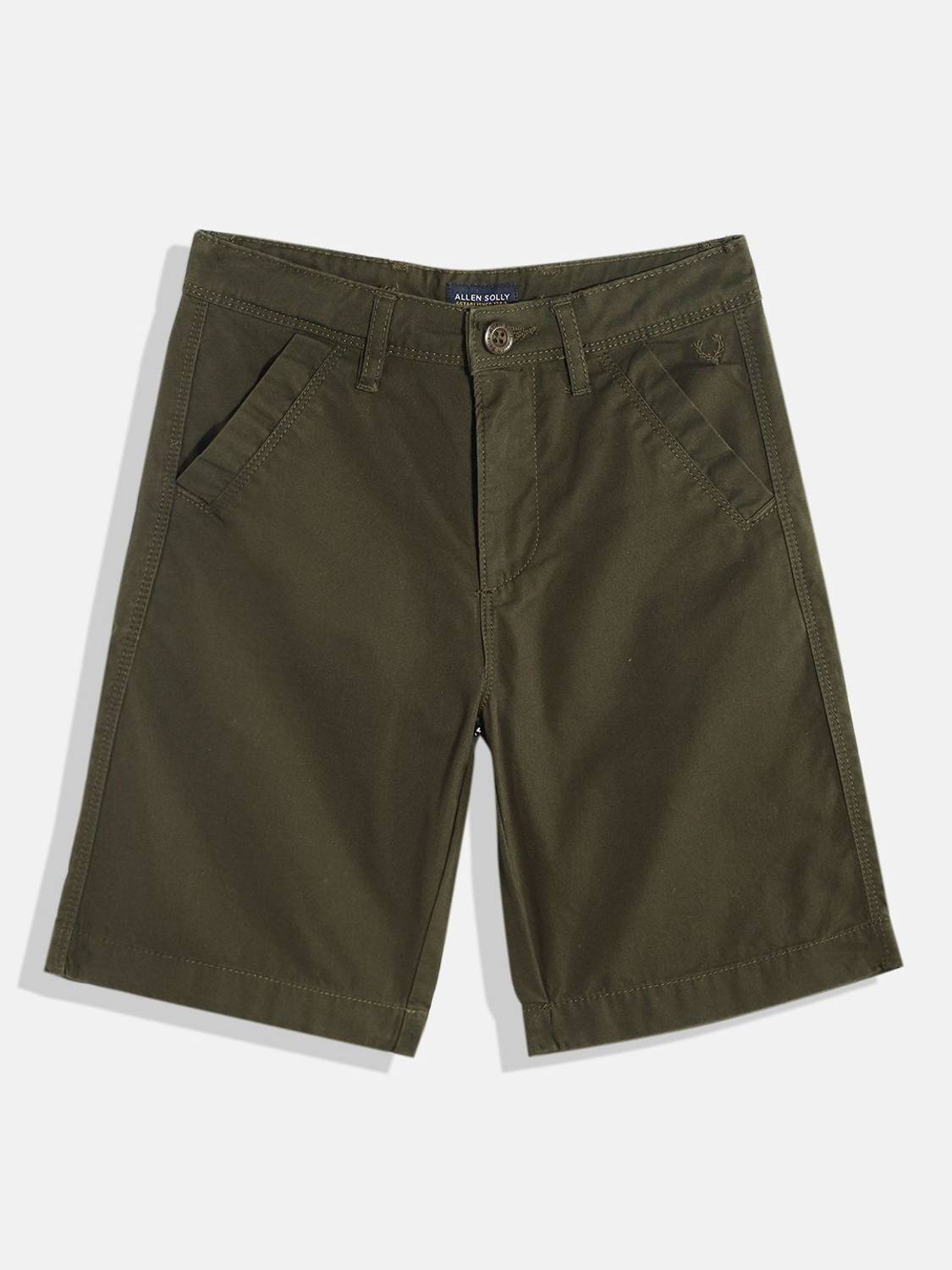 Allen Solly Junior Short For Boys Casual Solid Pure Cotton