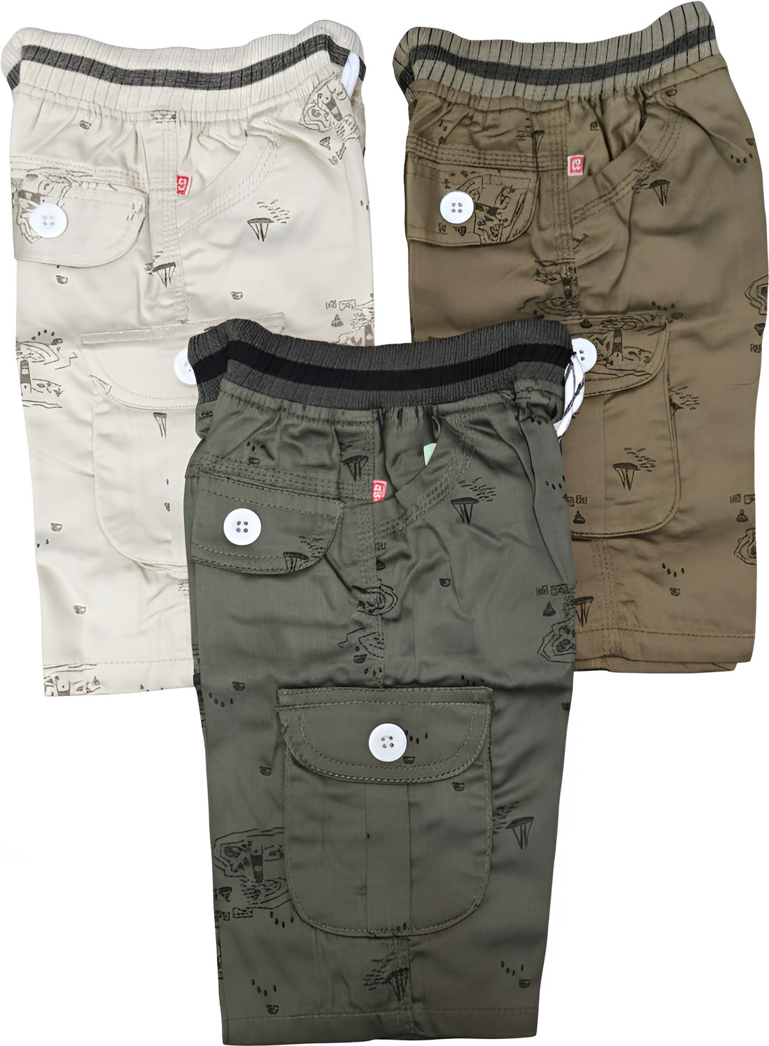 Image of Softbound Short For Boys Casual Printed Cotton Blend