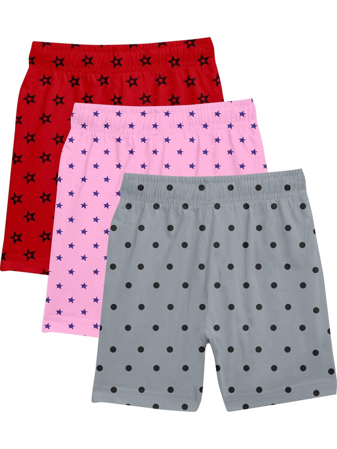 ACCOLENT Short For Girls Casual Printed Cotton Blend