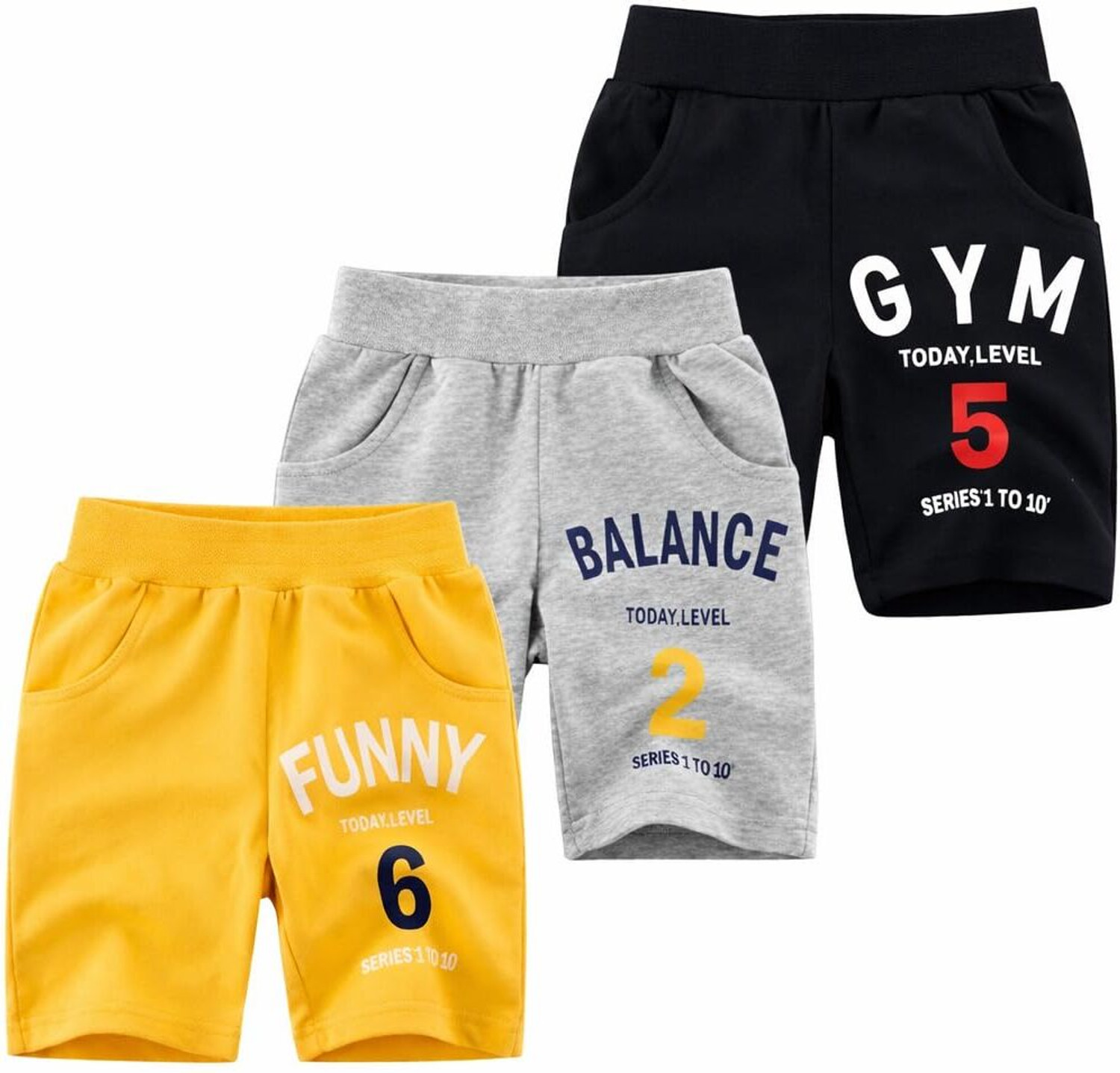 Image of KYDA KIDS Short For Boys Casual Printed Pure Cotton