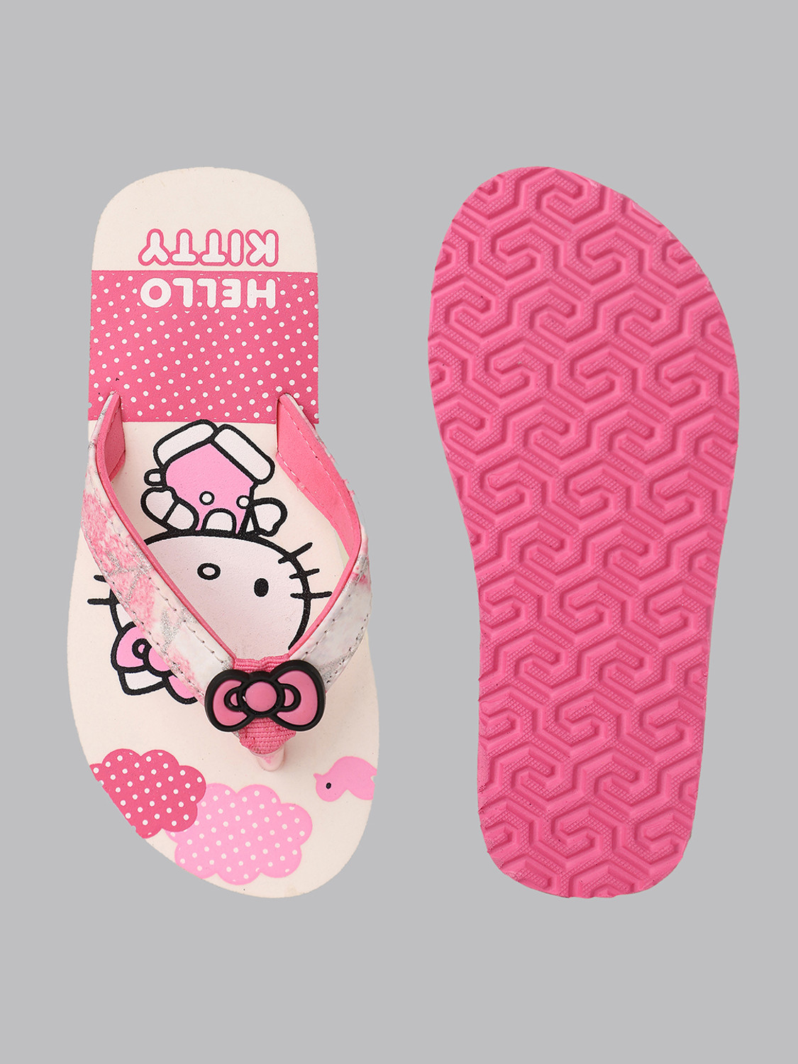 Image of kidsville Hello Kitty Girls Slip On Slipper Flip Flop