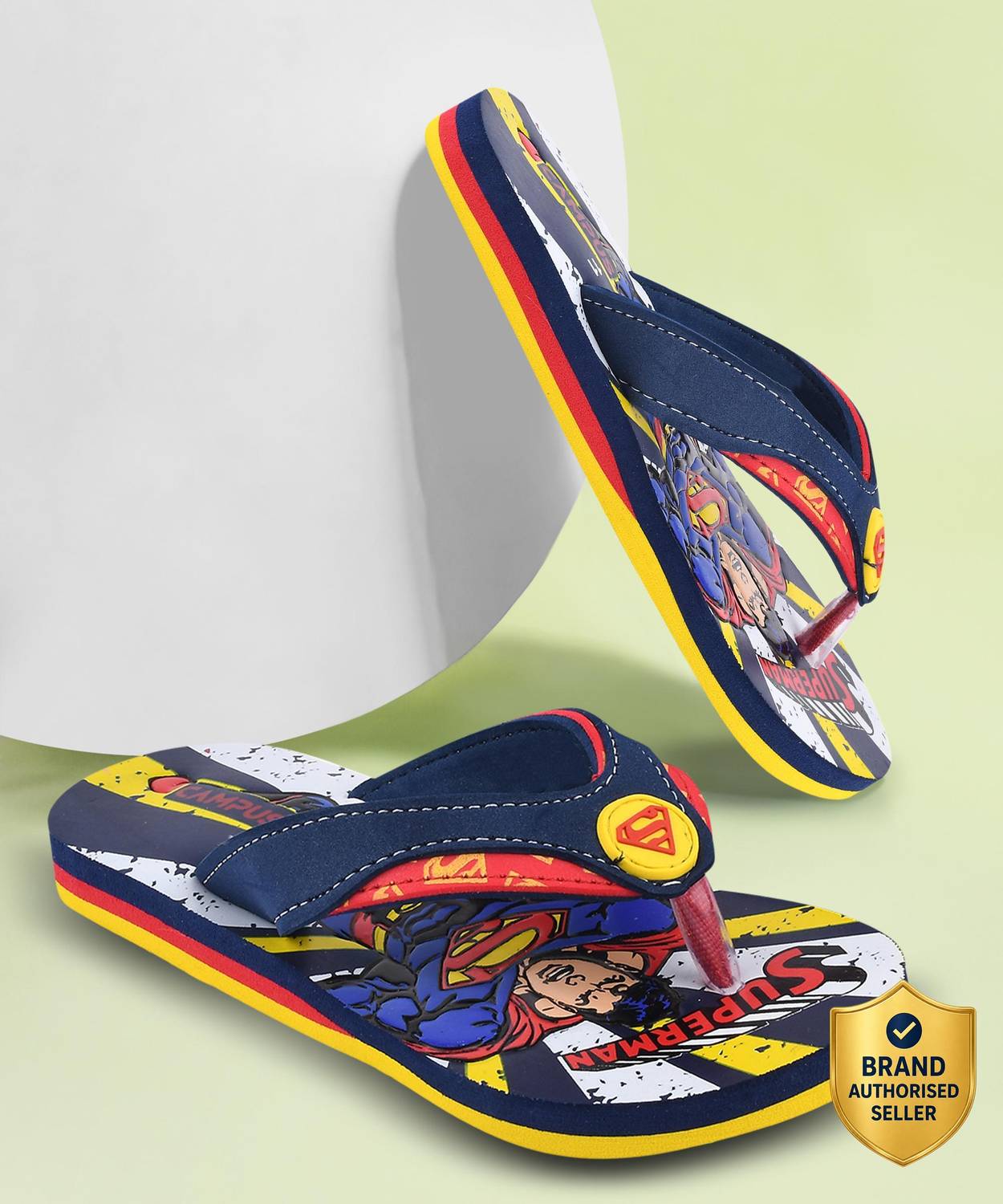 CAMPUS Superman Boys & Girls Slip On Slipper Flip Flop