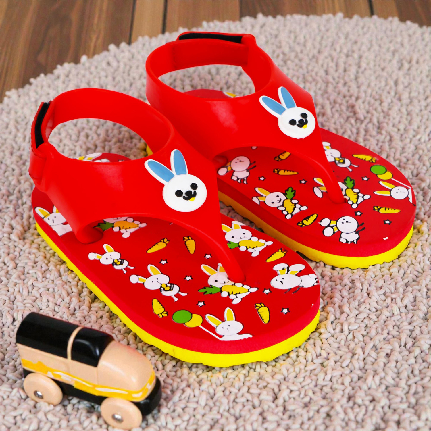 Image of Tiny Tiger Looney Toons Boys & Girls Velcro Slipper Flip Flop
