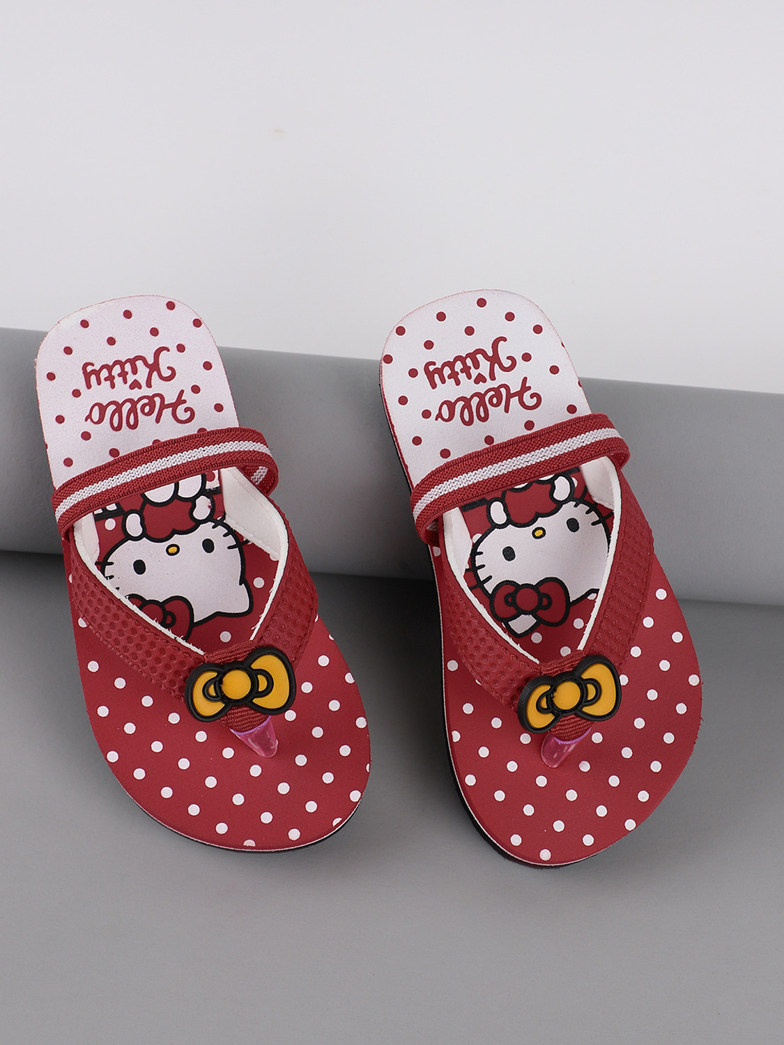 Image of kidsville Hello Kitty Girls Slip On Slipper Flip Flop