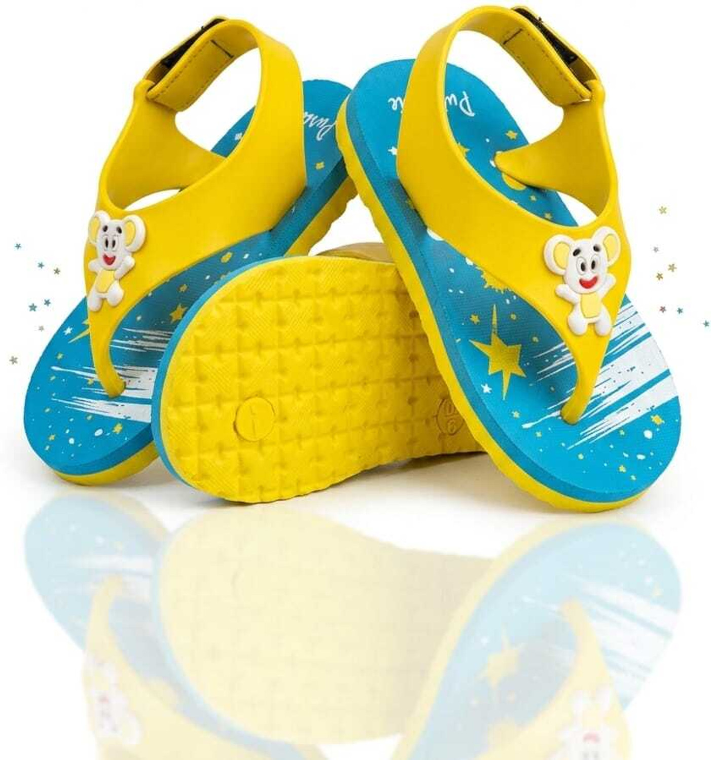 Image of Phonolite Boys & Girls Velcro & Strap Slipper Flip Flop