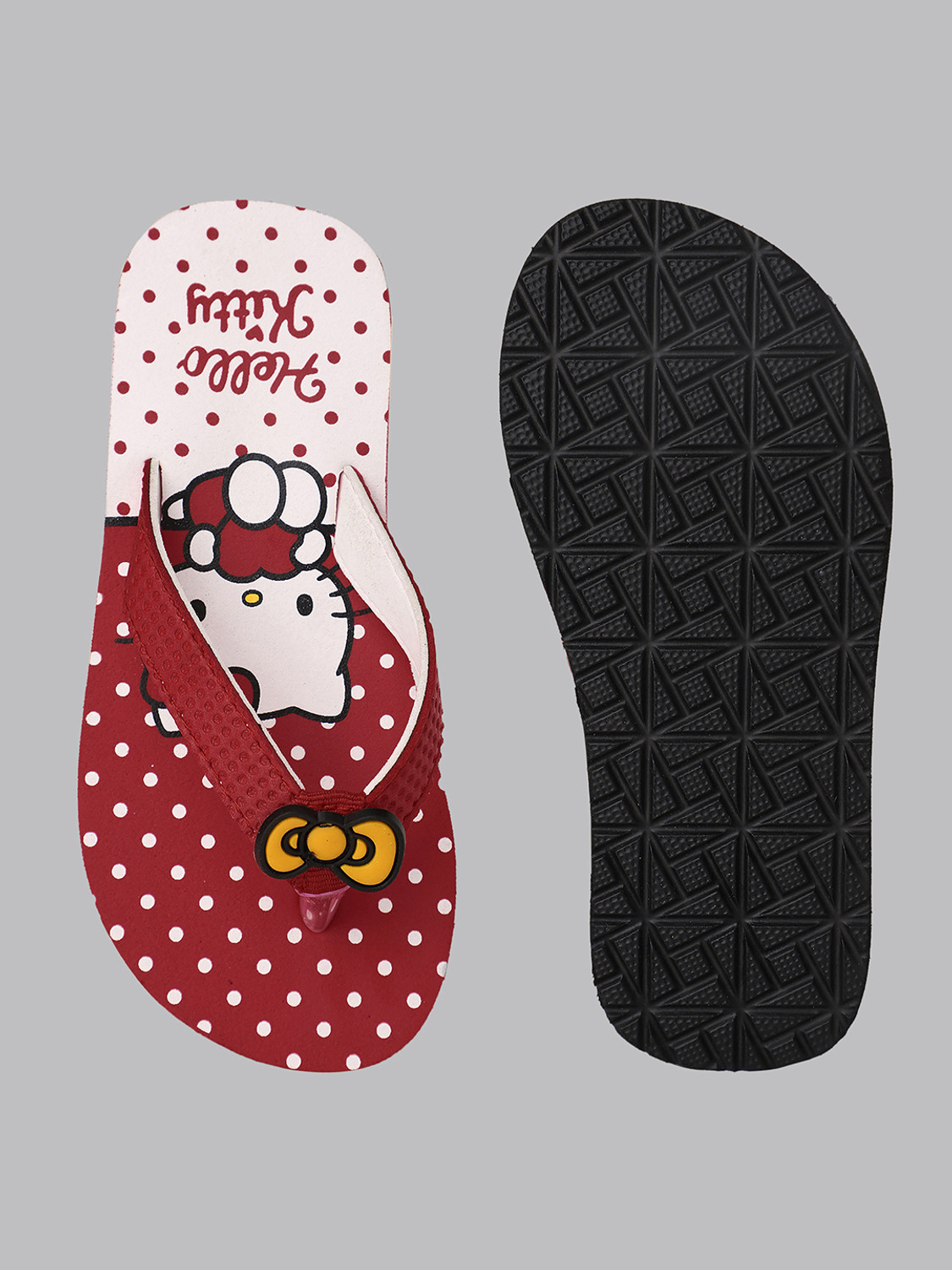 Image of kidsville Hello Kitty Girls Slip On Slipper Flip Flop