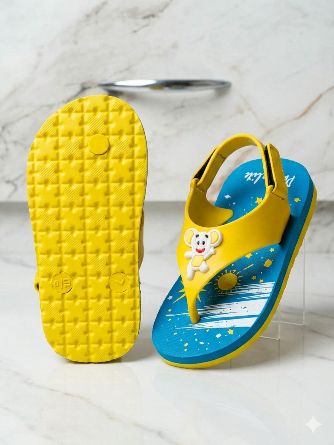 Image of Phonolite Boys & Girls Velcro & Strap Slipper Flip Flop