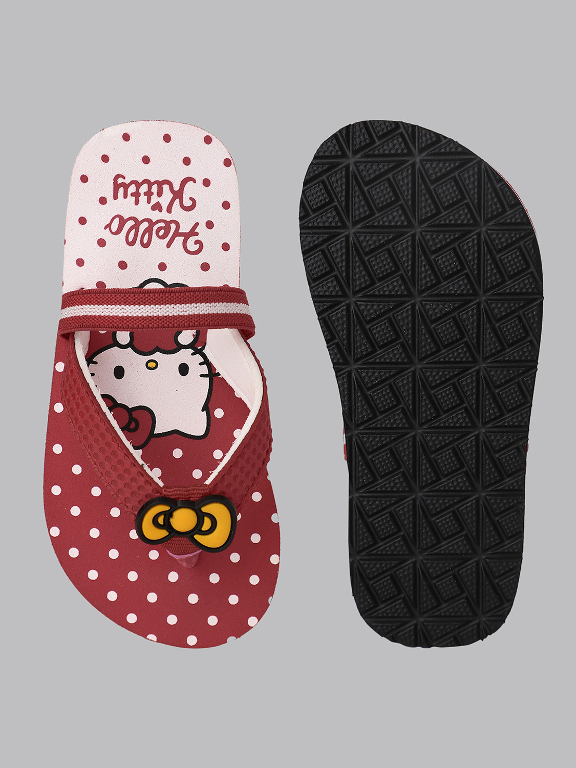 Image of kidsville Hello Kitty Girls Slip On Slipper Flip Flop
